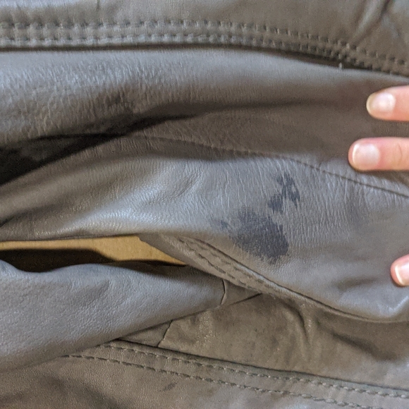 Leather grey jacket by Michael Kors - Picture 4 of 4